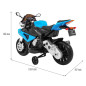 Vaikiškas Elektrinis Motociklas BMW S1000 RR, Mėlynas Vaikiškas Elektrinis Motociklas BMW S1000 RR, Mėlynas