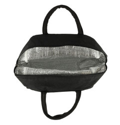 Termoizoliacinis maišelis pusryčiams ir pietums juodas