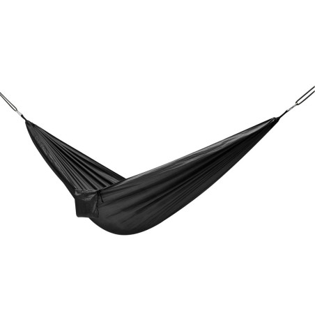 Stovyklavimo hamakas kelioninis hamakas 270cm juodas