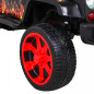 Elektromobilis Raptor DRIFTER 4 x 4, juodas su liepsnomis