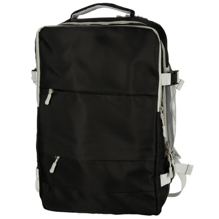 Vandeniui atspari Kelioninė kuprinė su USB kabeliu 45x16x28cm juoda