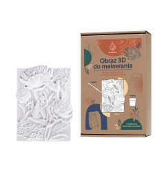 CANDELLANA Gipsinis spalvinimo paveikslas 3D gėlės