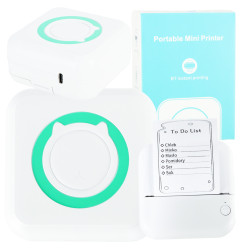 Mini terminis etikečių spausdintuvas + USB