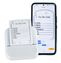 Mini terminis etikečių spausdintuvas + USB