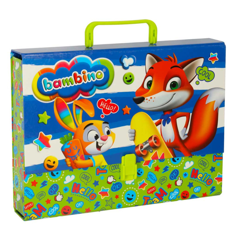 BAMBINO Mažojo dailininko rinkinys su dėklu BAMBINO Mažojo dailininko rinkinys su dėklu