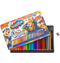 BAMBINO kreidelės metalinėje dėžutėje