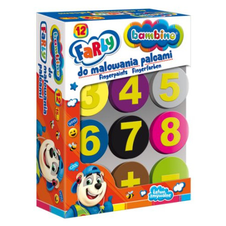 BAMBINO Pirštų dažai 12 spalvų