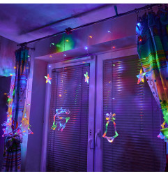 LED elnių žibintai 2,5 m 138LED įvairiaspalviai