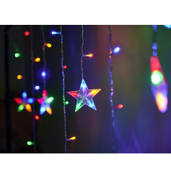 LED elnių žibintai 2,5 m 138LED įvairiaspalviai