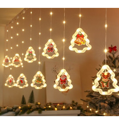 LED Kalėdų eglutės paveikslėlio uždangos lemputės 3 m 10 USB lempučių