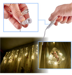 LED Kalėdinės lemputės girlianda 3 m 10 USB lempučių