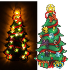 LED pakabinamas apšvietimas Kalėdų eglutė dekoracija 45cm