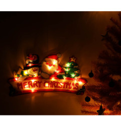 LED Kalėdinė pakabinama dekoracija Linksmos Kalėdos 45cm