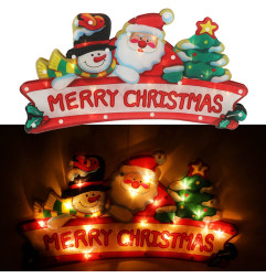 LED Kalėdinė pakabinama dekoracija Linksmos Kalėdos 45cm