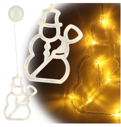 LED pakabinamas apšvietimas Kalėdų dekoracijos sniego senis 49cm 10 LED
