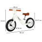 Trike Fix Balance PRO balansinis dviratis baltos spalvos Trike Fix Balance PRO balansinis dviratis baltos spalvos