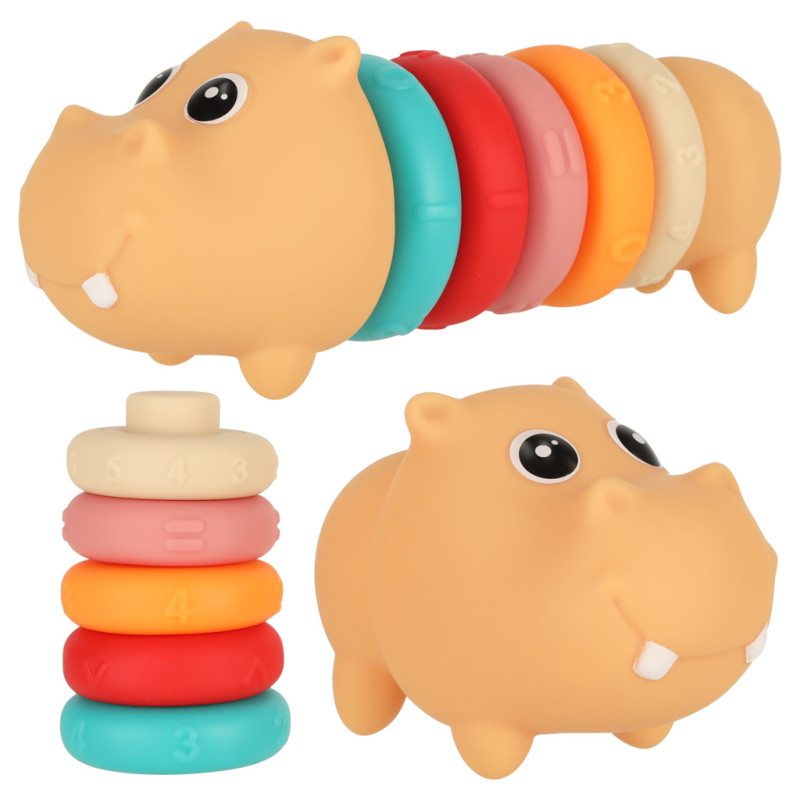 Hippo sensoriniai blokai edukaciniai minkšti galvosūkiai Hippo sensoriniai blokai edukaciniai minkšti galvosūkiai