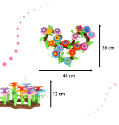 Konstruktorius Gėlių sodas 104 detalės