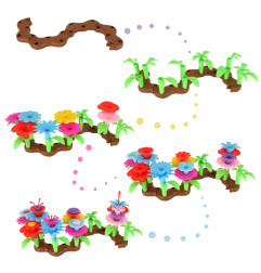 Konstruktorius gėlių sodas 48 detalės