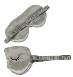 Miego akių kaukė pilkos spalvos