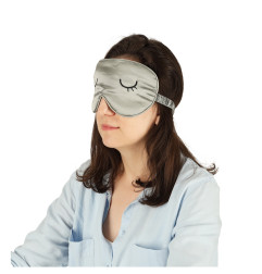 Miego akių kaukė pilkos spalvos