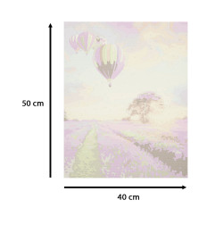 Tapyba pagal skaičius 50x40cm levandų laukas