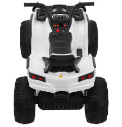 Vaikiškas elektrinis keturratis Quad ATV 2.4GHz, baltas