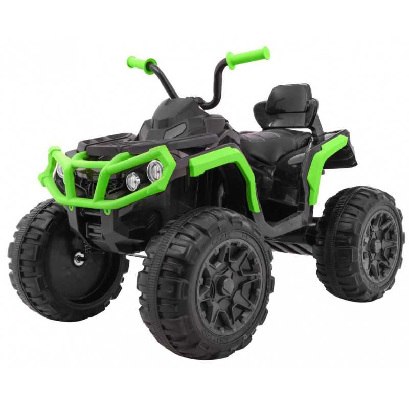 Vaikiškas Elektrinis Keturratis ATV 2.4 GHz, juodas su žaliu Vaikiškas Elektrinis Keturratis ATV 2.4 GHz, juodas su žaliu