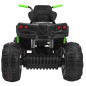 Vaikiškas Elektrinis Keturratis ATV 2.4 GHz, juodas su žaliu Vaikiškas Elektrinis Keturratis ATV 2.4 GHz, juodas su žaliu