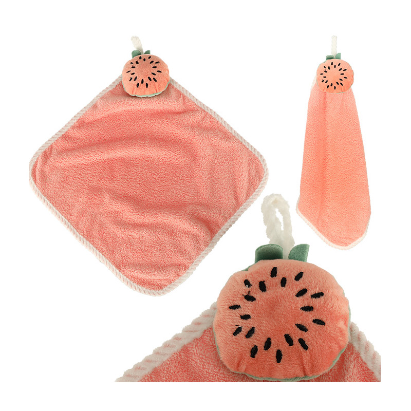 Vaikiškas rankų rankšluostis 30x30cm rožinis arbūzas Vaikiškas rankų rankšluostis 30x30cm rožinis arbūzas