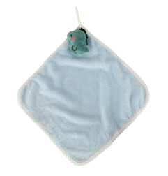 Vaikiškas rankšluostis 30x30cm mėlynas dinozauras