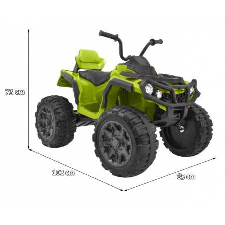 Vaikiškas Elektrinis Keturratis ATV 2,4GHz, Žalias