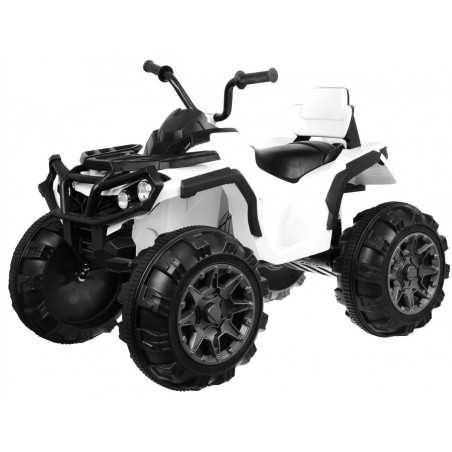 Vaikiškas Elektrinis Keturratis ATV, baltas