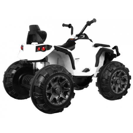 Vaikiškas Elektrinis Keturratis ATV, baltas