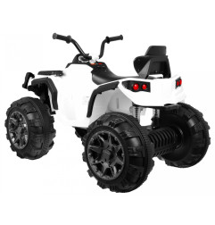 Vaikiškas Elektrinis Keturratis Quad ATV, Baltas