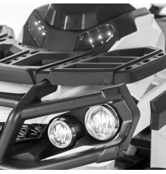 Vaikiškas Elektrinis Keturratis Quad ATV, Baltas
