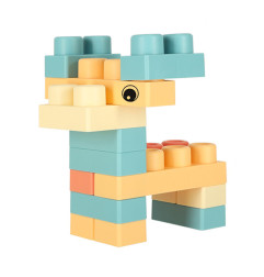 Konstruktorius blokai vežimėlyje su dangčiu 32 detalės