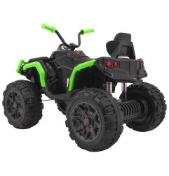 Vaikiškas Elektrinis Keturratis Quad ATV, Juodas/žalias