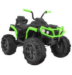 Vaikiškas Elektrinis Keturratis Quad ATV, Juodas/žalias