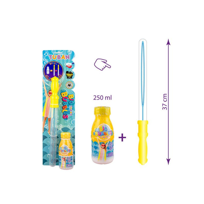TUBAN muilo burbulų kardas + skystis 250ml TUBAN muilo burbulų kardas + skystis 250ml