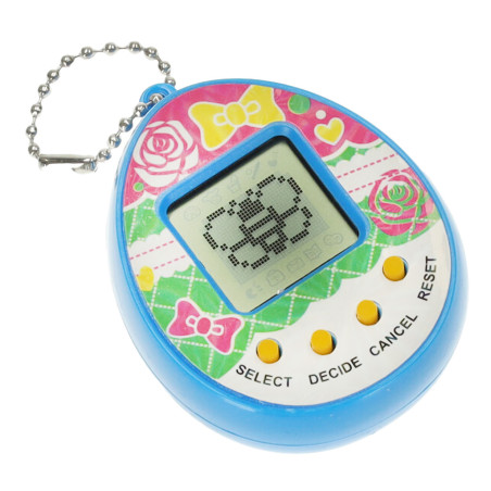 Žaislinis Tamagotchi elektroninis žaidimas kiaušinis mėlynas