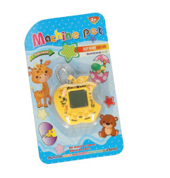 Žaislinis Tamagotchi elektroninis žaidimas obuolys geltonas