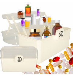 Vaistų konteineris organizatorius medicinos spintelė 34x19x22,5cm