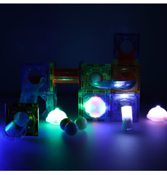 3D Šviečiantis magnetinis konstruktorius 49 detalės