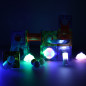 3D Šviečiančios magnetinės kaladėlės/blokeliai 49 elementai