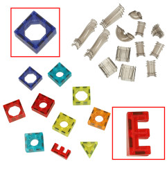 3D Magnetinis konstruktorius su garsais 118 detalių