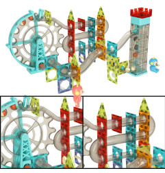 3D Magnetinis konstruktorius su garsais 118 detalių
