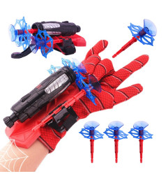 Spiderman Tinklo paleidimo pirštinė + 3 strėlės
