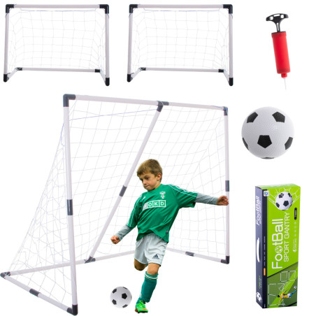 Vaikiški futbolo vartai 2in1 143x110x70cm