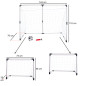 Vaikiški futbolo vartai 2in1 143x110x70cm